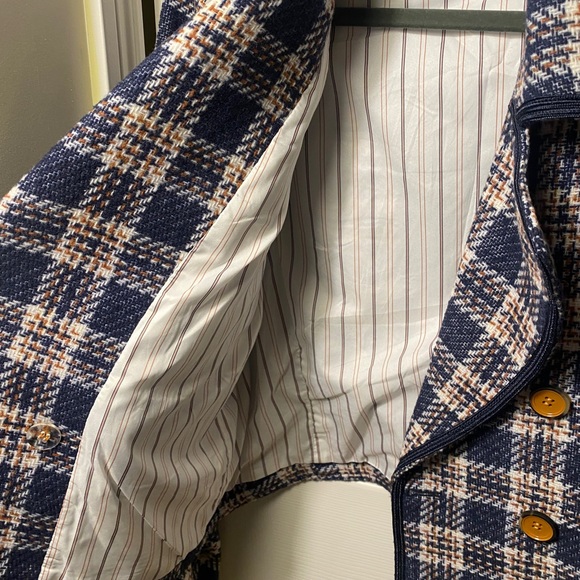 Harry Styles Blue Plaid Jacket - Picture 3 of 6